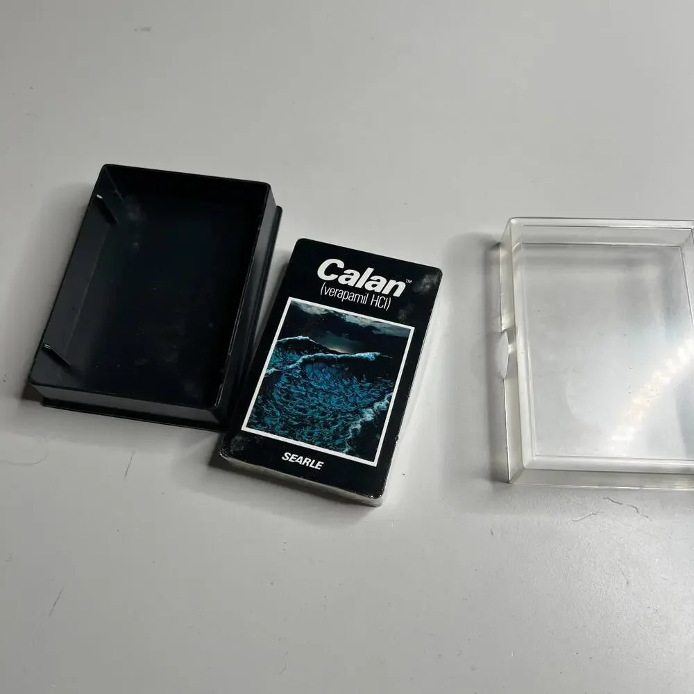 Vintage Calan (Verapamil‎ HCl) Playing Cards Searle Promo Deck Plastic Coated